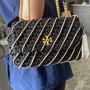 Tory Burch Kira Crochet Small Convertible Shoulder Bag